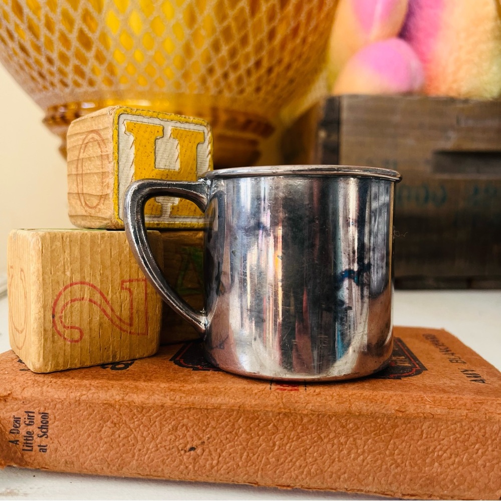 Vintage Small Stainless Metal Cup - Community 00300